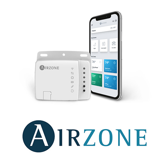 airzone logo and product display